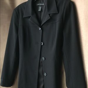 Vintage Club Monaco Black Blazer With Belt - Size 4